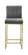 Giselle Grey & Gold Velvet Counter Stool (Set of 2) by Meridian Furniture