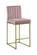 Giselle Pink Velvet Counter Stool (Set of 2) by Meridian Furniture
