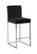 Giselle Black Velvet Counter Stool (Set of 2) by Meridian Furniture