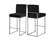 Giselle Black Velvet Counter Stool (Set of 2) by Meridian Furniture