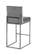 Giselle Grey Velvet Counter Stool (Set of 2) by Meridian Furniture