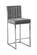 Giselle Grey Velvet Counter Stool (Set of 2) by Meridian Furniture