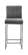 Giselle Grey Velvet Counter Stool (Set of 2) by Meridian Furniture