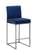 Giselle Navy Blue Velvet Counter Stool (Set of 2) by Meridian Furniture