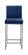 Giselle Navy Blue Velvet Counter Stool (Set of 2) by Meridian Furniture