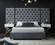 Grande Grey Velvet Bed by Meridian Furniture