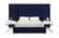 Grande Navy Blue Velvet Bed by Meridian Furniture