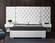 Grande White Velvet Bed by Meridian Furniture
