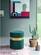 Hailey Green Velvet Ottoman Stool by Meridian Furniture