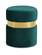 Hailey Green Velvet Ottoman Stool by Meridian Furniture