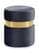 Hailey Grey & Gold Velvet Ottoman Stool by Meridian Furniture