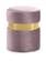 Hailey Pink Velvet Ottoman Stool by Meridian Furniture