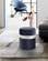 Hailey Grey Velvet Ottoman Stool by Meridian Furniture