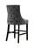 Hannah Grey Velvet Counter Stool (Set of 2) by Meridian Furniture