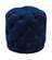 Harper Navy Blue Velvet Ottoman Stool by Meridian Furniture