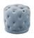 Harper Sky Blue Velvet Ottoman Stool by Meridian Furniture