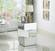 Haven White Mirror Stack End Table by Meridian Furniture