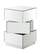 Haven White Mirror Stack End Table by Meridian Furniture