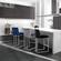 Heidi Black Velvet Counter Stool (Set of 2) by Meridian Furniture