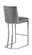 Heidi Grey Velvet Counter Stool (Set of 2) by Meridian Furniture