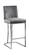 Heidi Grey Velvet Counter Stool (Set of 2) by Meridian Furniture