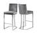 Heidi Grey Velvet Counter Stool (Set of 2) by Meridian Furniture