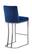 Heidi Navy Blue Velvet Counter Stool (Set of 2) by Meridian Furniture
