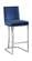 Heidi Navy Blue Velvet Counter Stool (Set of 2) by Meridian Furniture