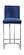 Heidi Navy Blue Velvet Counter Stool (Set of 2) by Meridian Furniture