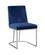 Heidi Navy Blue Velvet Dining Chairs (Set of 2) by Meridian Furniture