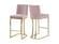 Heidi Pink Velvet Counter Stool (Set of 2) by Meridian Furniture