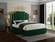 Hugo Green Velvet Bed by Meridian Furniture