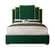 Hugo Green Velvet Bed by Meridian Furniture