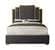Hugo Grey Velvet Bed by Meridian Furniture