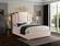 Hugo Pink Velvet Bed by Meridian Furniture