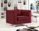 Isabelle Burgundy Velvet Chair by Meridian Furniture