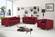 Isabelle Burgundy Velvet Sofa by Meridian Furniture