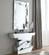Jade White Top Glass Console Table by Meridian Furniture