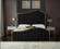 Jolie Black Velvet Bed by Meridian Furniture