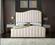 Jolie Cream Velvet Bed by Meridian Furniture