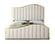 Jolie Cream Velvet Bed by Meridian Furniture