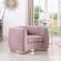 Julian Pink & Gold Velvet Chair by Meridian Furniture