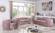 Julian Pink & Gold Velvet Chair by Meridian Furniture