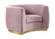 Julian Pink & Gold Velvet Chair by Meridian Furniture