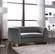 Julian Grey & Gold Velvet Loveseat by Meridian Furniture