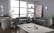 Julian Grey & Gold Velvet Loveseat by Meridian Furniture