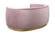 Julian Pink & Gold Velvet Loveseat by Meridian Furniture