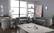Julian Grey & Gold Velvet Sofa by Meridian Furniture