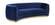 Julian Navy Blue & Gold Velvet Sofa by Meridian Furniture
