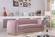 Julian Pink & Gold Velvet Sofa by Meridian Furniture